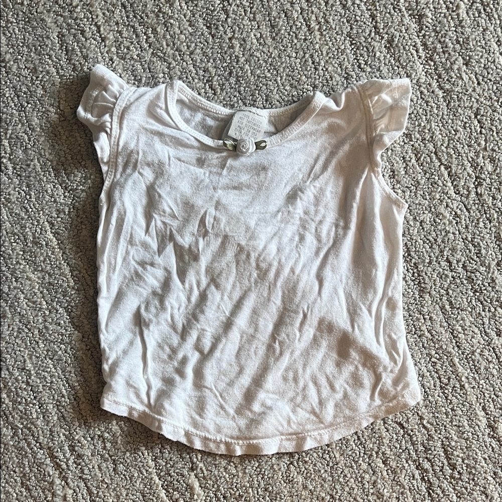 Daydreams White Kids' Flutter Sleeve Tee - Picture 1 of 3